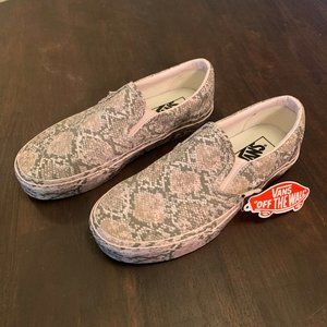 Vans Classic Slip-On Pink Snake Print